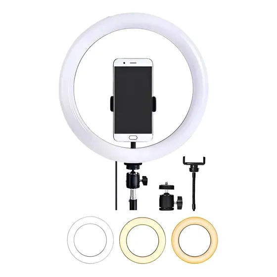 Aro De Luz Led Grande 30cm Con Soporte Celular Tiktok St