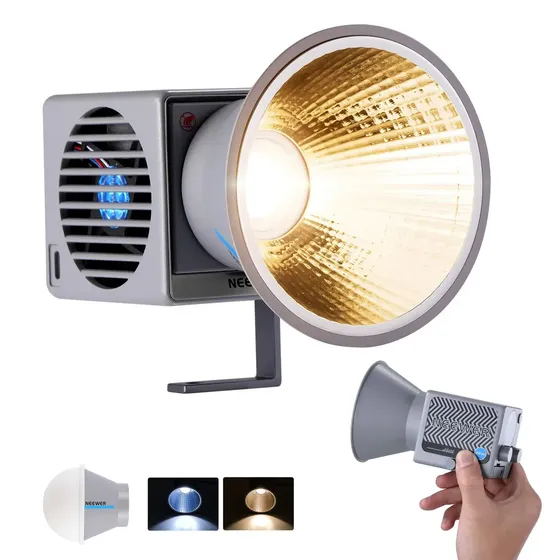 Luz Continua Hs60b 60w Cri 97+35000lux (1m) Bi-color + App C/fuente
