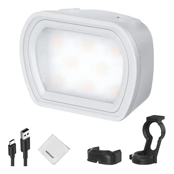 Mini Luz Led Magnética Neewer M21 Para Dji Osmo Pocket 3 Gris Blanco