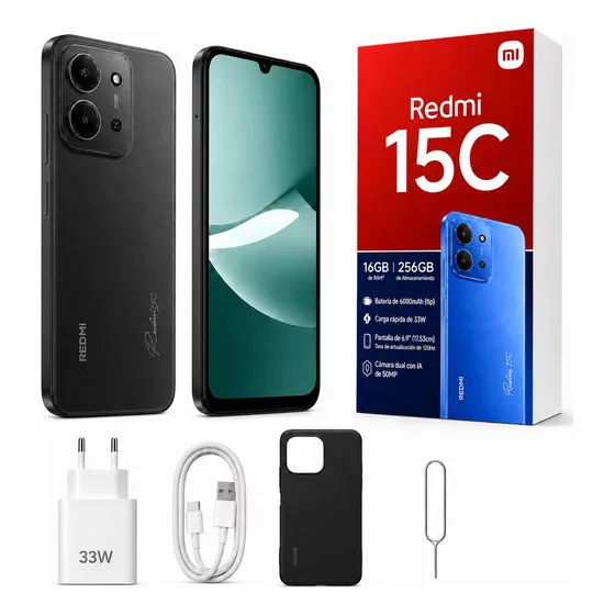 Redmi 15c 256gb 8+8gb Ram 6000mah Dual Sim 33w 50mpx Libre