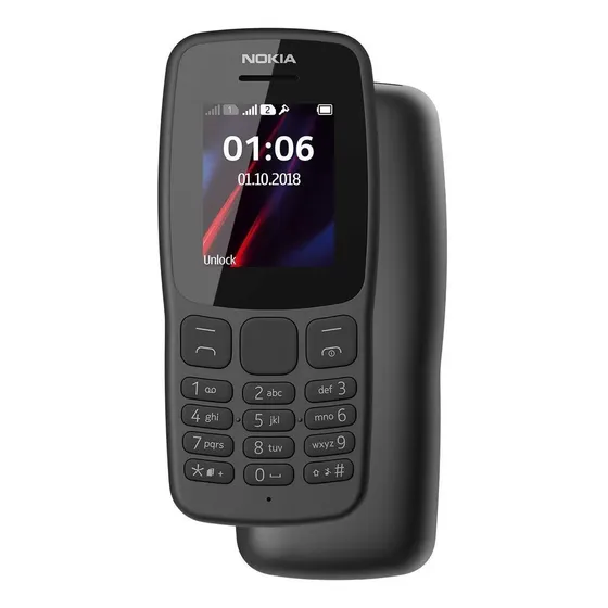 NokiaBasic106 (2018) Dual SIM 4 MB gris oscuro4 MB RAM
