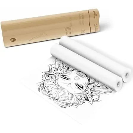 Rollos De Papel Térmico A4 21x30 Para Impresora Térmica Portátil 50 Hojas X Rollo Tatuaje