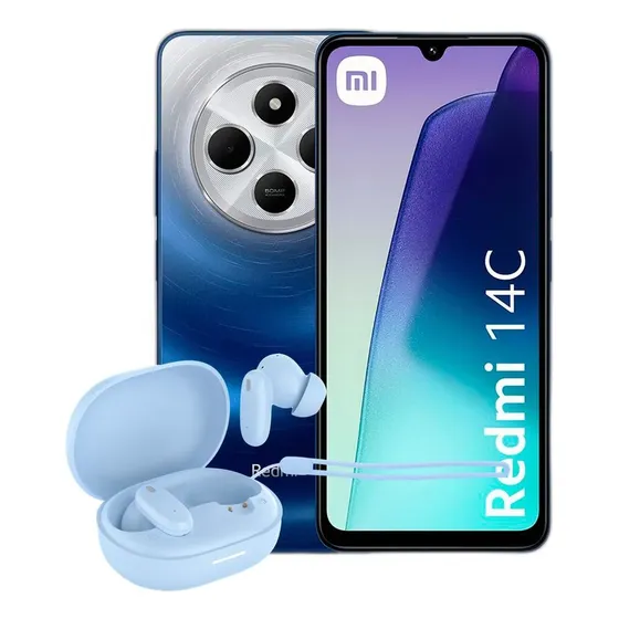 Combo Xiaomi Redmi 14c 4+256gb Starry Blue + Dekkin Flowbuds