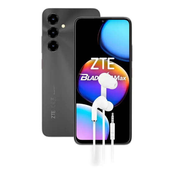 Kit Zte V80 Max 4+256gb Negro + Auricular Dekkin