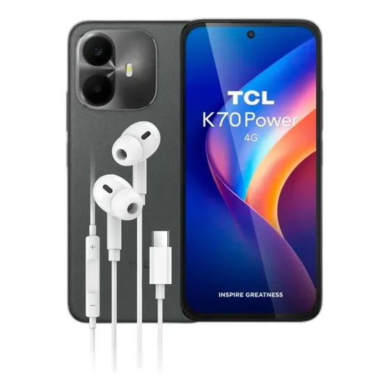 Combo Tcl K70 4+8+128gb Midnight Black + Aur Dekkin Usb-c