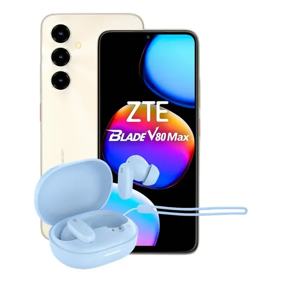 Combo Zte V80 Max 4+256gb Dorado + Dekkin Tws