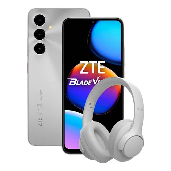 Combo Zte V80 Max 4+256gb Silver + Auriculares Hune Bt Silver