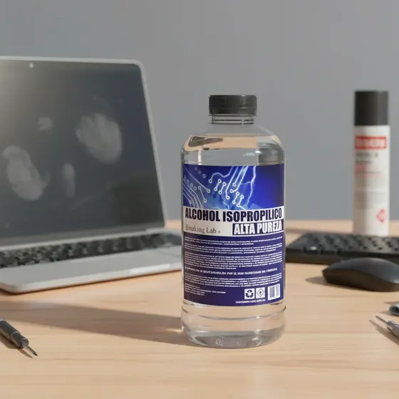 Kit Limpieza Isopropilico 1 Litro 99,9% Maxima Pureza 1000cc