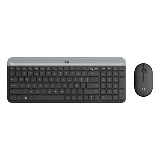 Combo Teclado Mouse Inalambrico Logitech Mk470 Slim Portatil