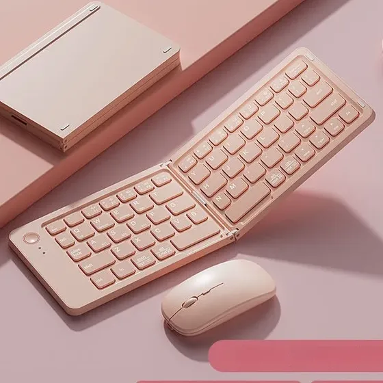 Conjunto De Teclado Y Raton Plegable Inalambrico