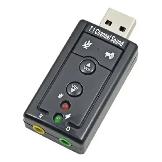 Placa De Audio Sonido Externa Usb 2.0 Auricular Micrófono
