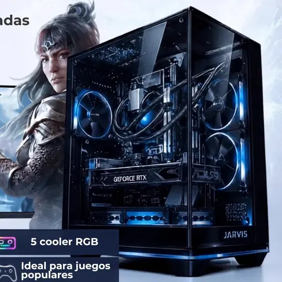 Pc Ryzen 5 Completa 3400g | 16 Gb | 480 Gb | Monitor 24 60hz | Pc Integrados Argentinos