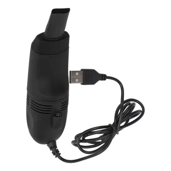 Limpiador Portátil De Teclado Mini Para Computadora, Negro Y
