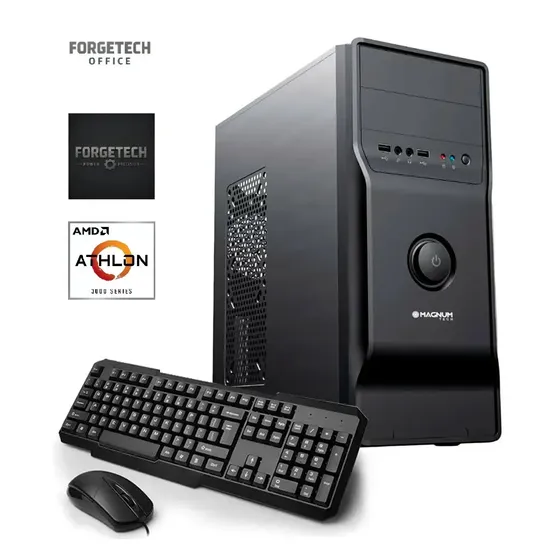 PC ARMADA FORGETECH AMD ATHLON 3000G MOTHER A520M-K 8GB RAM Y 120GB SSD CON MOUSE Y TECLADO