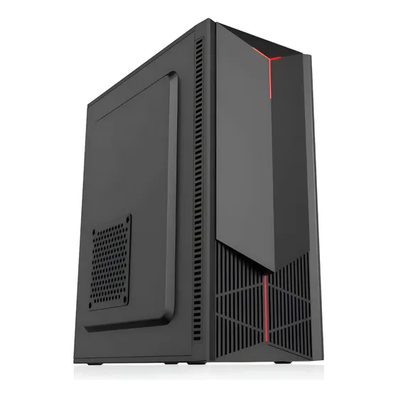 Gabinete Pc Mid Tower Atx Computadora Oficina Hogar Negro