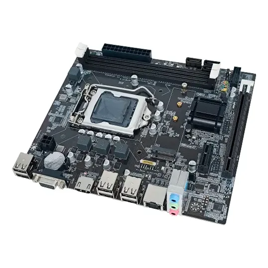 Placa Madre Motherboard H61 LGA1155 Ddr3 INTEL I3/I5/I7 Pcie Sata Usb Hdmi Vga Color Negro