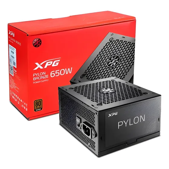 Fuente Xpg Pylon 650w 80plus Bronce 54a Cybenetics Silver