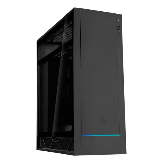 Gabinete Silverstone Alta F1 Aluminio Vidrio Diseño Único ! Negro