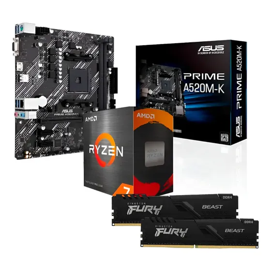 Combo Actualizacion Amd Pc Mother Micro Ryzen 7 16gb Ram
