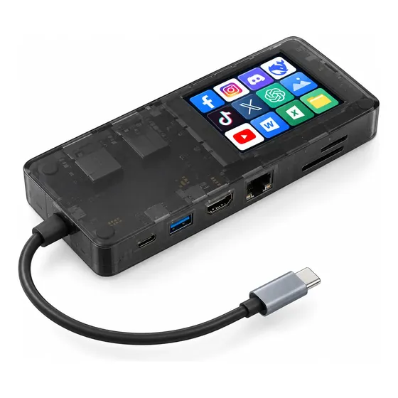 Stream Deck Mirabox H1 V3 Docking Station Hub Programable