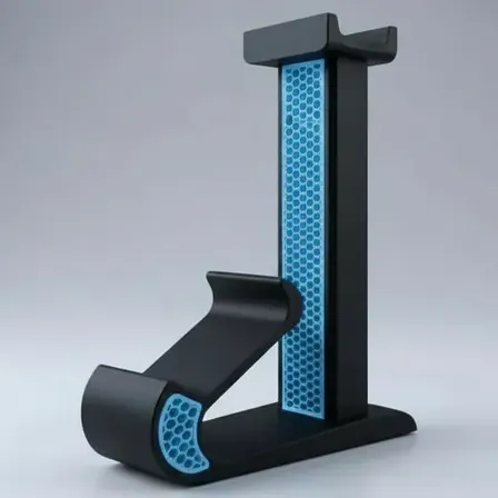 Soporte Para Auriculares Y Joystick Base Gamer Escritorio 3d