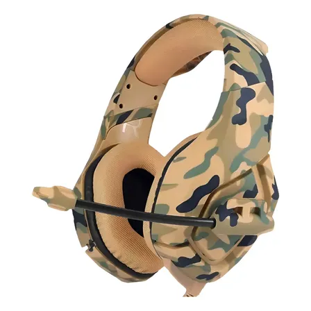 Auriculares Gamer Onikuma K1-b Con Micrófono Flexible Color Marrón