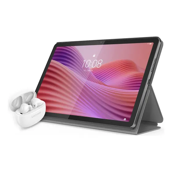Lenovo Tab Plus 4g 128gb Incluye Funda + Earbuds Color Silver gray