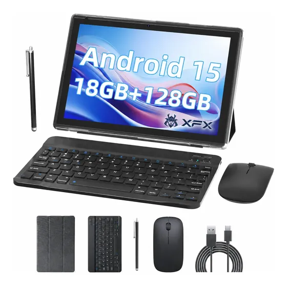Tablet Xfx 10 Android 16 20gb Ram 128gb Teclado Mouse Funda