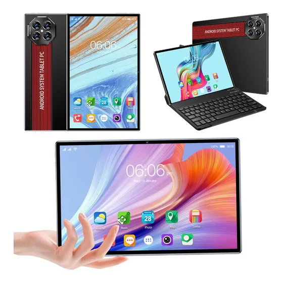 Tablet 10.1 Pulgadas 16gb+256gb Dual Sim Con Teclado Y Ratón