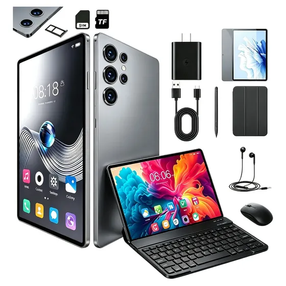 Tableta 10.1 16gb 256gb Carcasa Metálica Kit Teclado Y Ratón