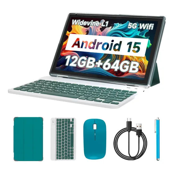Tablet Con Teclado, 2024 Últimas Tabletas 2 En 1 De 10.1