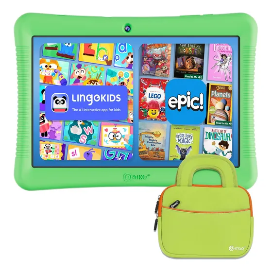 Contixo Paquete De Tableta Infantil De 10 Pulgadas, K102