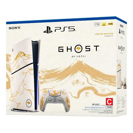 Consola Playstation 5 Edición Limitada Gold Ghost Of Yotei Dorado
