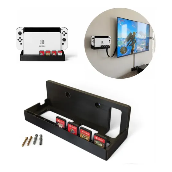 Soporte De Pared Compatible Con Nintendo Switch 1  Y Oled