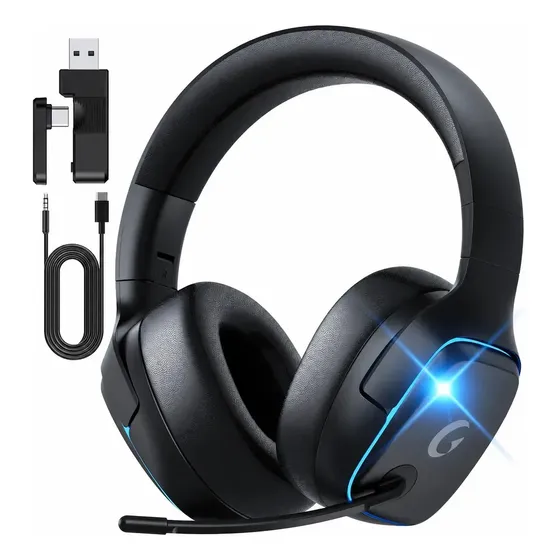 Auriculares Gamer Inalámbricos BOGAST Captain 780 2.4GHz Bluetooth 5.3 7.1 con Micrófono para PS5 PS4 PC