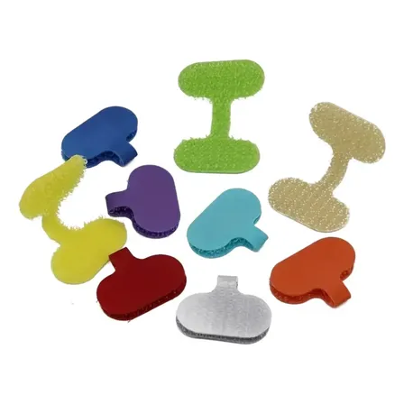 10 Etiquetas Para Cables Con Velcro Organizador De Cables Surtido