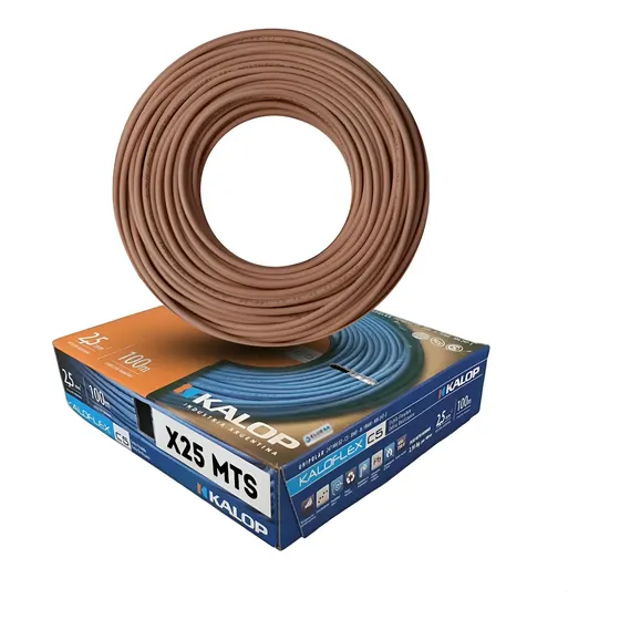 Cable Unipolar Kalop Normalizado Iram 2.5 Mm Rollo X 25 Mts