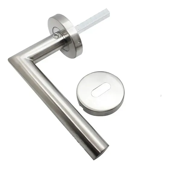 Manija Picaporte Simple Premium Acero Inoxidable Satinado Para Puertas Inomax Im8505
