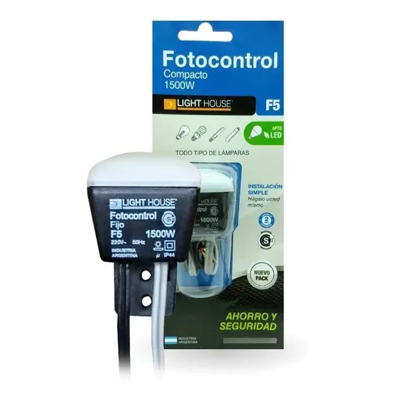 Fotocontrol Fotocelula Sensor Iluminación 1500w 4 Cables Led