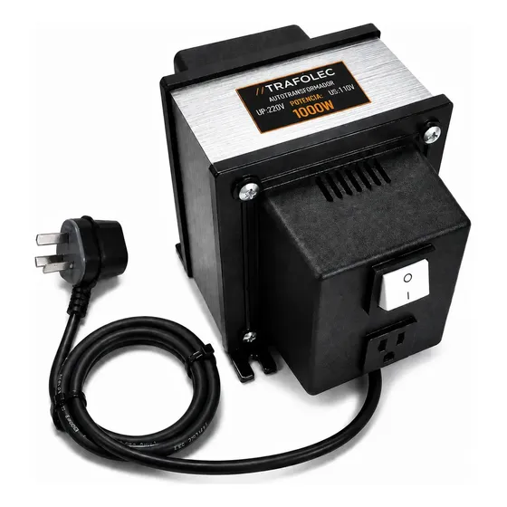 Transformador 220V a 110V Convertidor Voltaje 1000W 1KVA Eléctrico Reductor Tensión Adaptador Potencia Electrodomésticos Equipos Importados Hogar Oficina Aparatos Americanos Corriente
