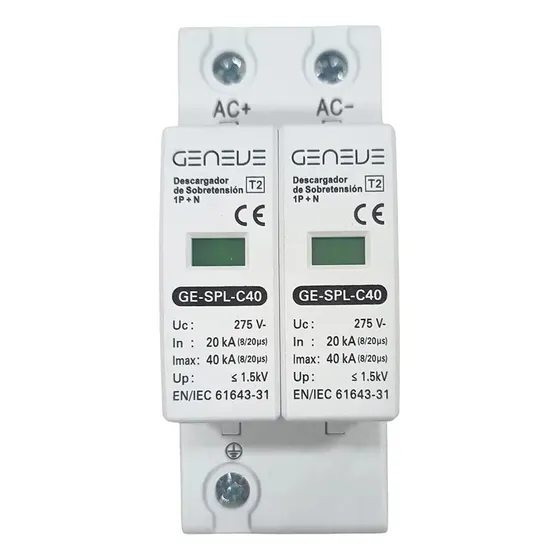 Protector Descargas Atmosfericas 1p+n 40ka Sobretension