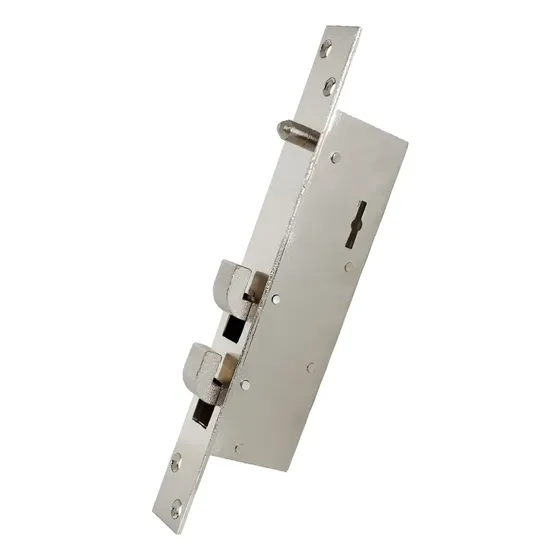 Cerradura Puerta Portón Corrediza Medida 5002 Herrero Inomax Color Plateado