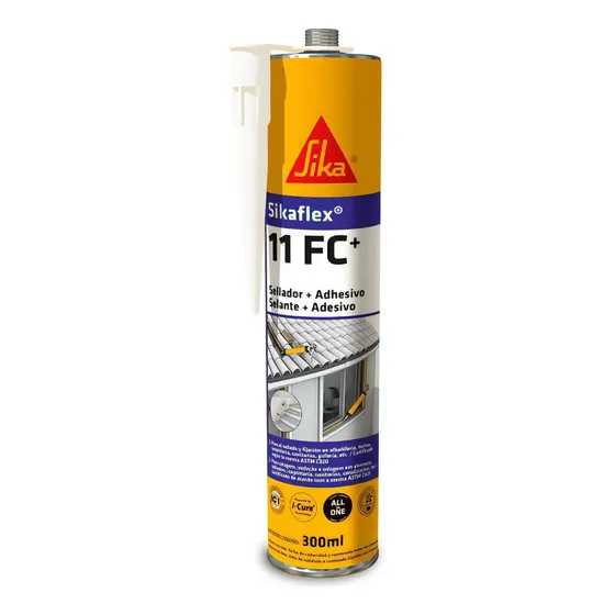Sikaflex 11FC sellante y adhesivo de poliuretano blanco 300ml alta resistencia para sellado y pegado en construcción impermeable flexible ideal para juntas grietas y uniones uso interior y exterior