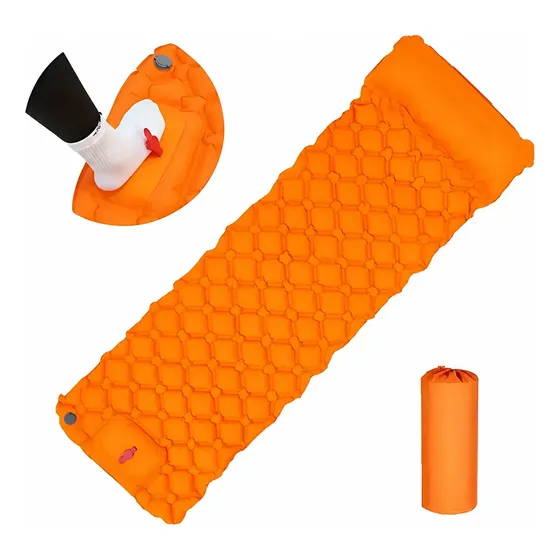 Colchoneta Inflable Ultraligera Con Bomba Inflado Integrada