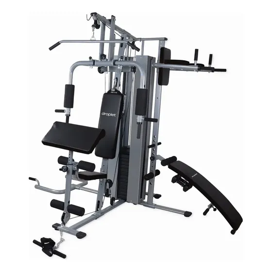 Gimnasio Multifuncional Droplet Hm-320d Negro Con Scott Gris Negro