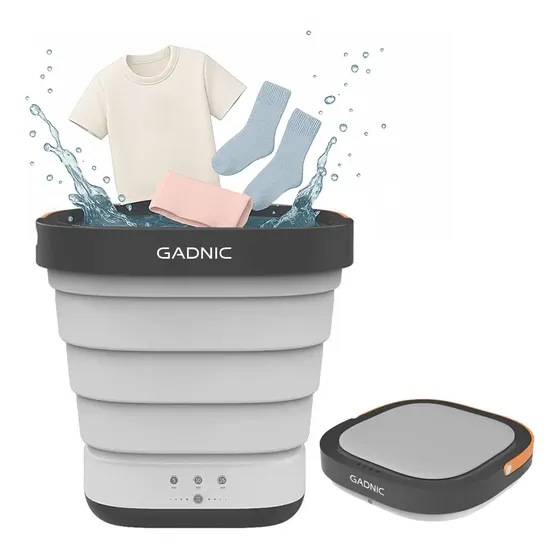 Mini Lavarropas Gadnic Plegable Portátil Lavado Eficiente 0,8 kg 40 W Temporizador