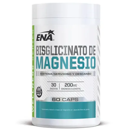 Bisglicinato de magnesio ENA Sport Wellness Series en cápsula Sin sabor de 60 un