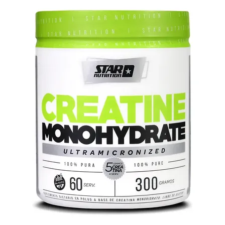 Creatina Monohidrato Ultramicronizada Star Nutrition 300g Pote