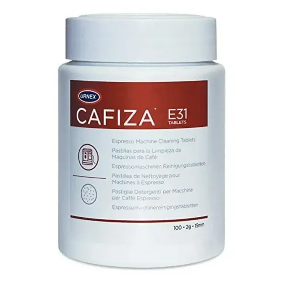 Limpiador Cafetera Espresso Pastillas Cafiza Urnex E31 100 Pzs