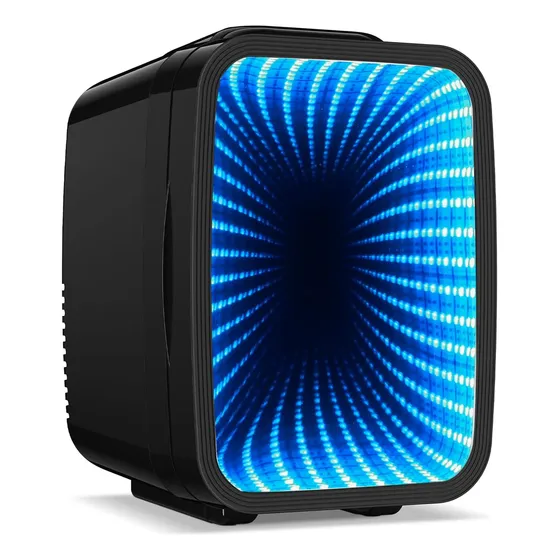4l Mini Fridge With 6-color Led, Portable Cooler & Warmer
